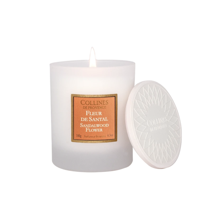 Duftkerze Sandelholz Provence-Hügel - Kerze von 180 g