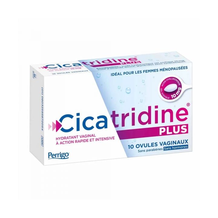 Cicatridine plus vaginale Zäpfchen Perrigo - Packung mit 10 Zäpfchen