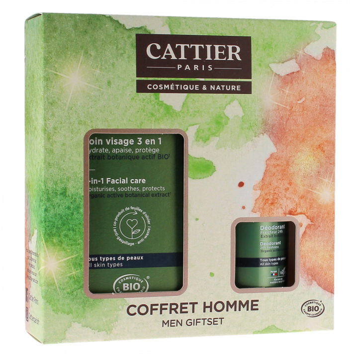 Coffret für Männer Cattier - Set mit 2 Produkten