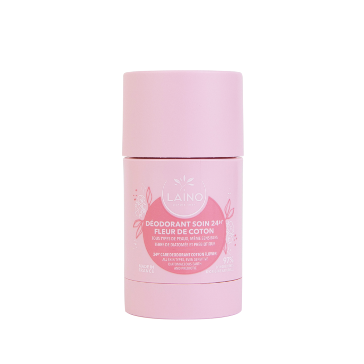Festes Deodorant Baumwollblüte Laino - 60g Stick