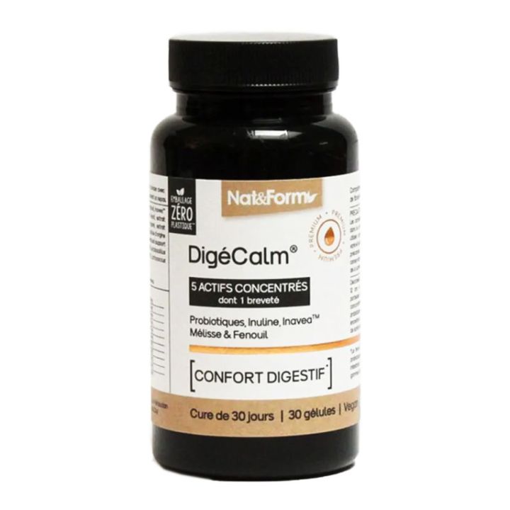 DigéCalm Verdauungskomfort Nat&Form - Dose von 30 Kapseln
