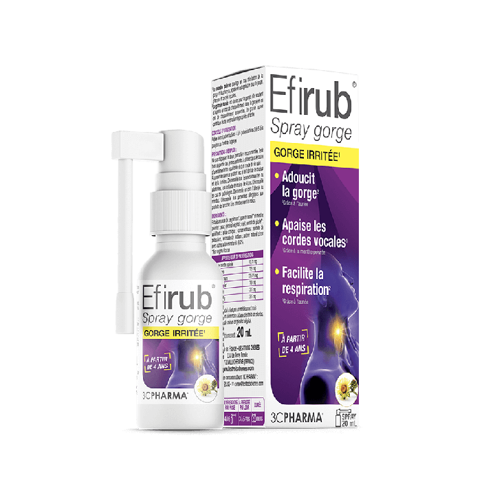 Efirub Halspray 3C Pharma - Spray von 20ml