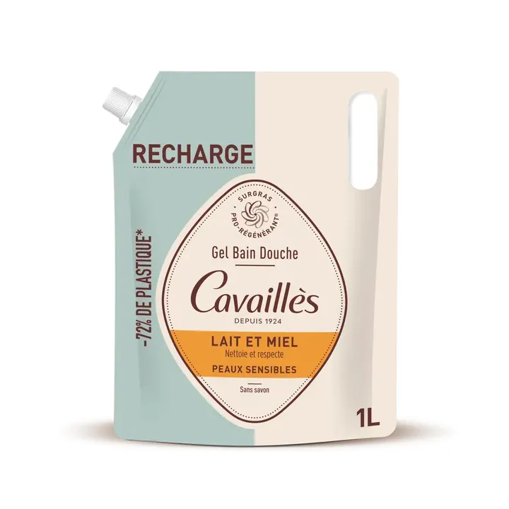 Duschgel Milch und Honig Rogé Cavaillès - Nachfüllpackung 1L
