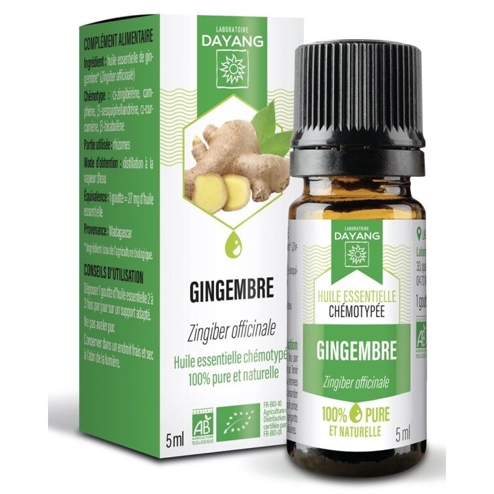 Bio Ingwer ätherisches Öl Dayang - Flasche mit 5 ml
