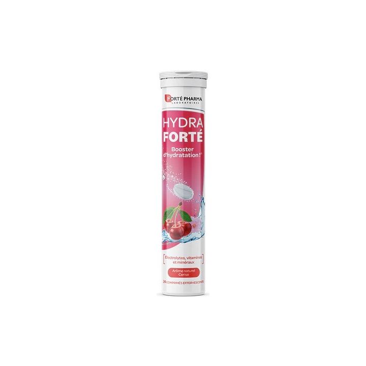 Hydra Forté Feuchtigkeitsbooster mit natürlichem Kirschgeschmack Forté Pharma - 24 Brausetabletten