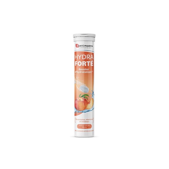 Hydra Forté Feuchtigkeitsbooster mit natürlichem Pfirsichgeschmack Forté Pharma - 24 Brausetabletten