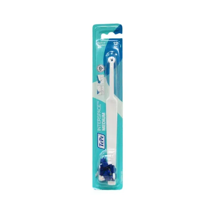 Interspace Zahnbürste medium TePe - Zahnbürste + 12 Köpfe