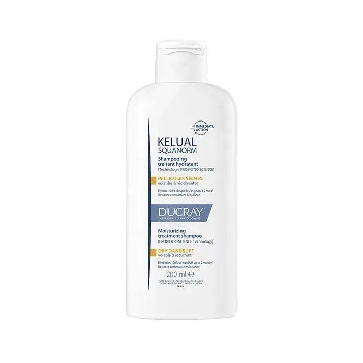 Kélual Squanorm Shampoo gegen trockene Schuppen Ducray - Tube mit 200 ml