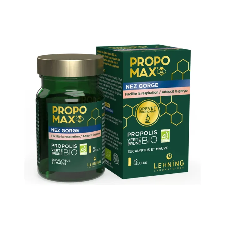 Propomax Nase Hals Lehning - Dose von 40 Kapseln