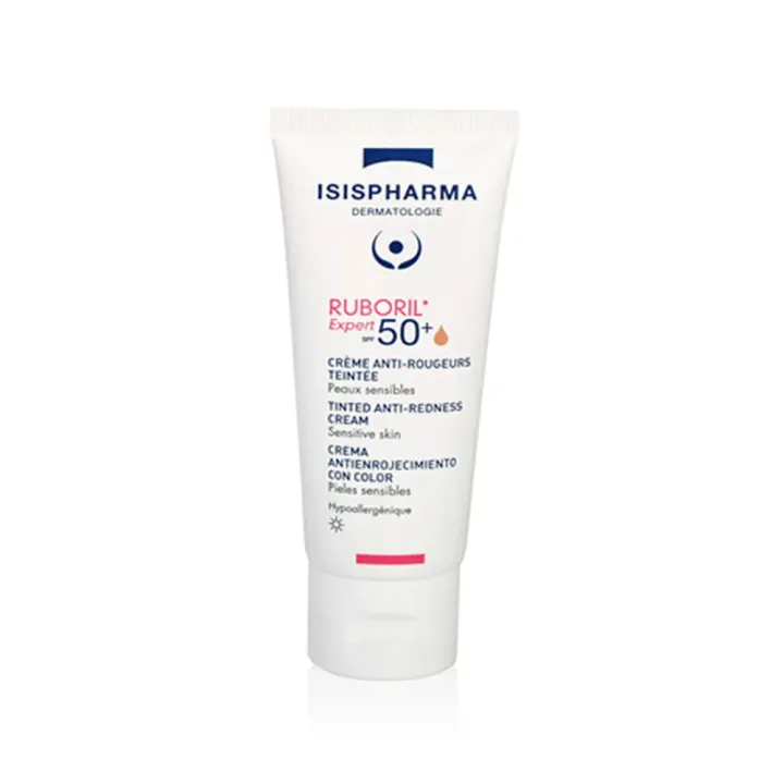 Ruboril Expert 50+ getönte Anti-Rötungen-Creme Isispharma - Tube mit 40 ml
