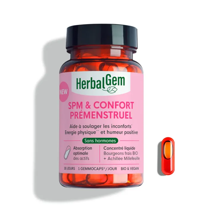 SPM & prämenstrueller Komfort Herbalgem - Packung mit 30 Kapseln