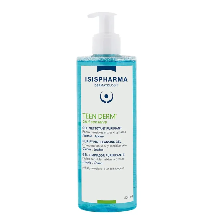 Teen Derm Reinigendes Gel Isispharma - Pumpflasche mit 400ml