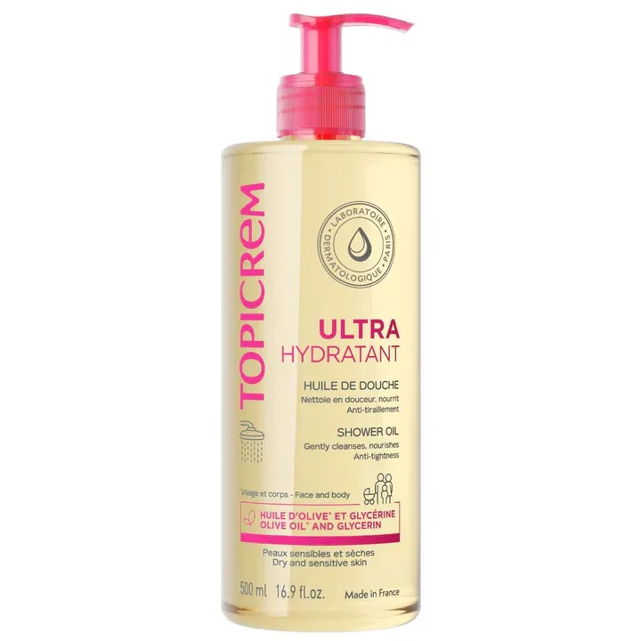 Ultra-feuchtigkeitsspendendes Duschöl Topicrem - Pumpflasche 500 ml