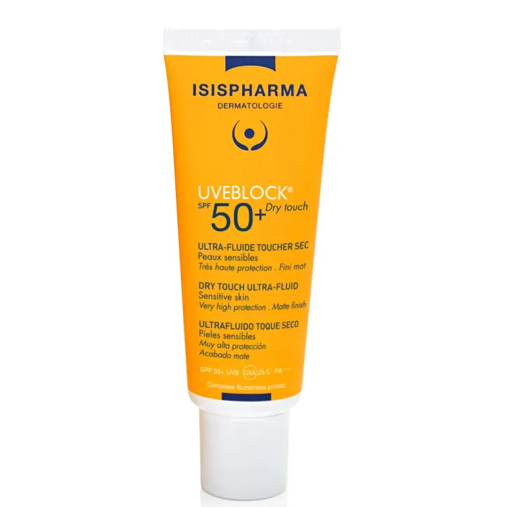 Uveblock SPF50+ ultra-flüssig trockener Touch Isispharma - Tube mit 40 ml