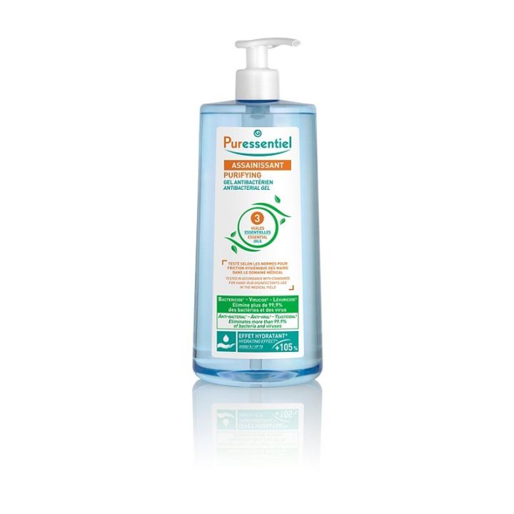 Antibakterielles Gel mit 3 ätherischen Ölen Puressentiel - Pumpflasche mit 975 ml