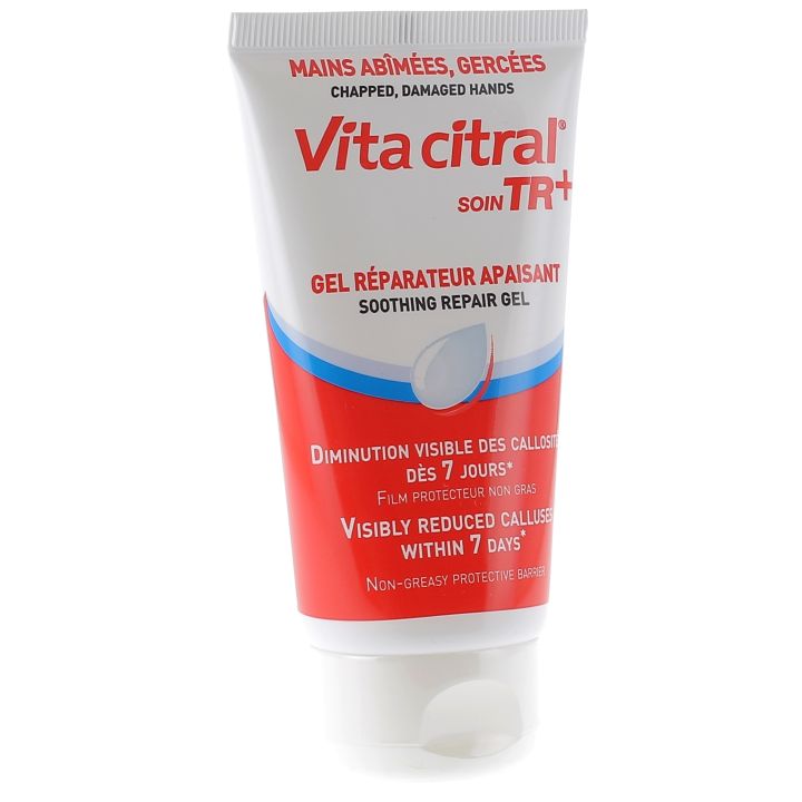 Gel reparierender beruhigender Balsam für beschädigte Hände Vita Citral Pflege TR+ - Tube mit 75 ml