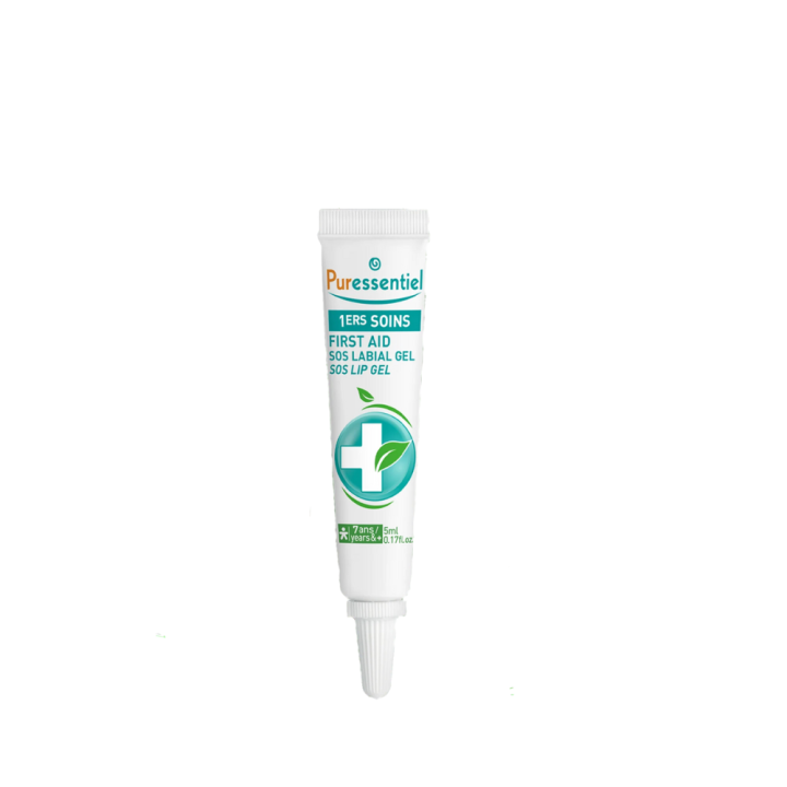 SOS Labial Reparaturgel mit 10 ätherischen Ölen Puressentiel - Tube mit 5 ml