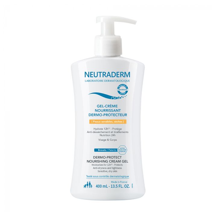 Nährende dermo-schützende Gel-Creme Neutraderm - Pumpflasche mit 400 ml