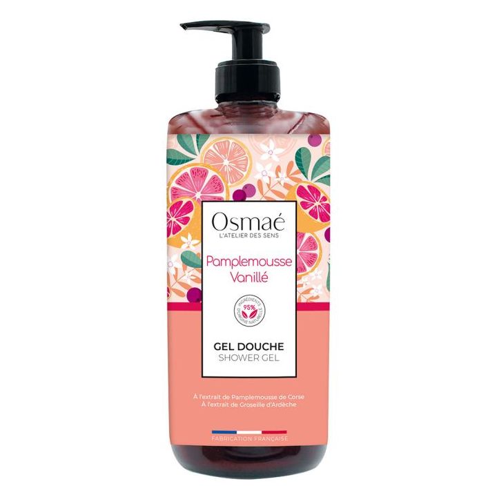 Duschgel Grapefruit Vanille Osmaé - Pumpflasche 1L