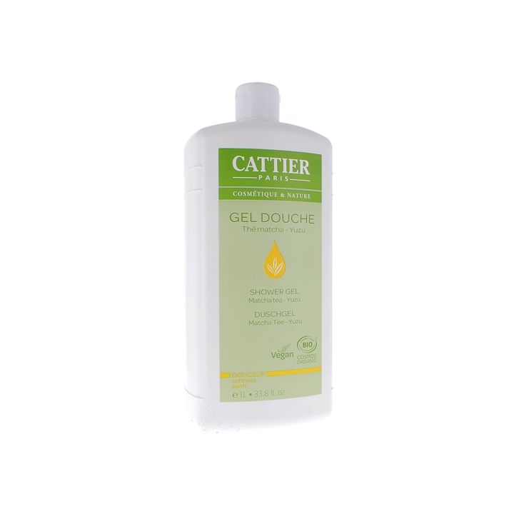 Duschgel Bio Matcha Yuzu Cattier - Flasche mit 1 L