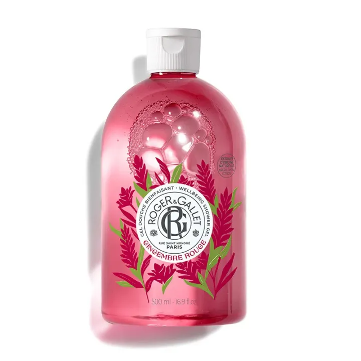 Duschgel mit wohltuendem rotem Ingwer von Roger & Gallet - Flasche mit 500ml