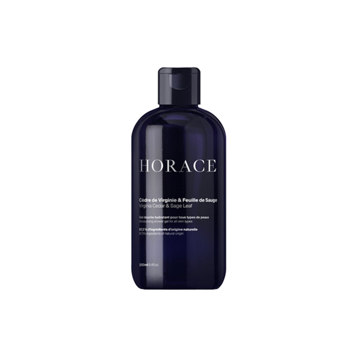 Duschgel Virginia-Zeder und Salbeiblätter Horace - Flasche 250 ml