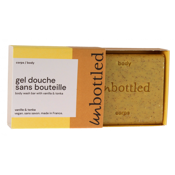 Duschgel ohne Flasche Vanille & Tonka Unbottled - 110g Stück