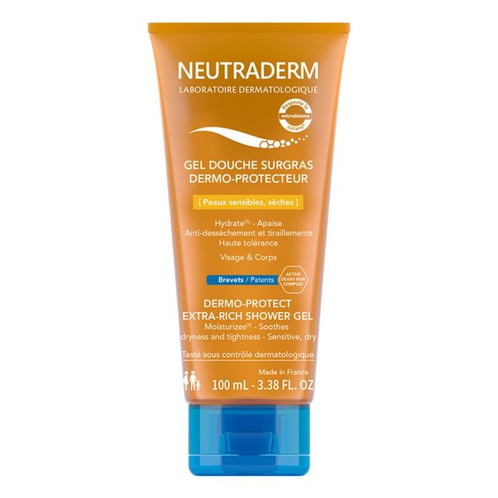 Überfettendes, dermo-schützendes Duschgel Neutraderm - 100ml Tube