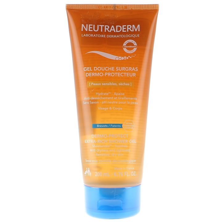 Überfettendes, dermo-schützendes Duschgel Neutraderm - Tube mit 200 ml