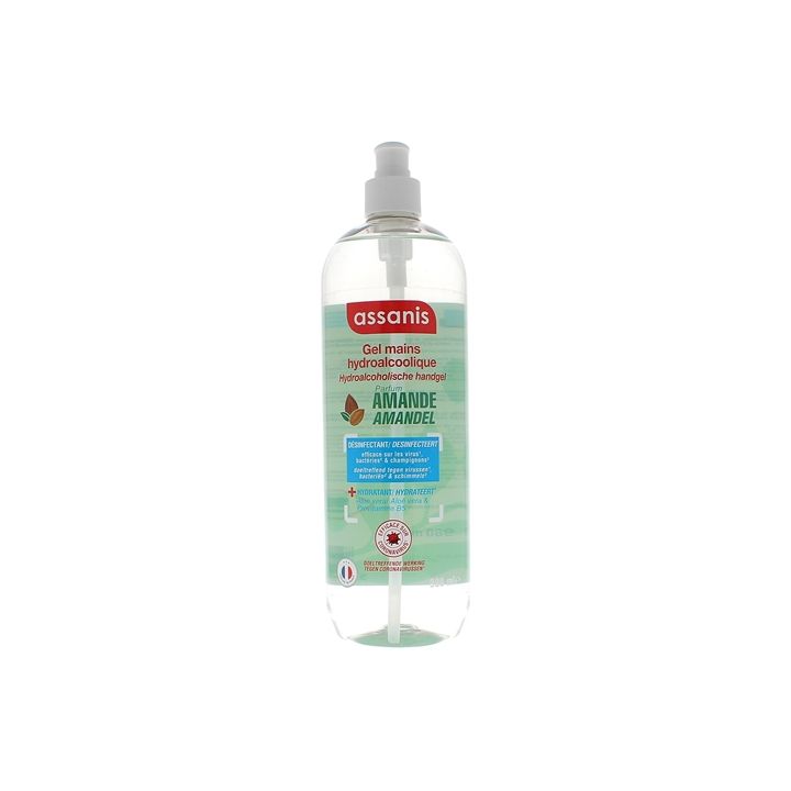 Hydroalkoholisches Gel Mandel Assanis - Pumpflasche 980ml