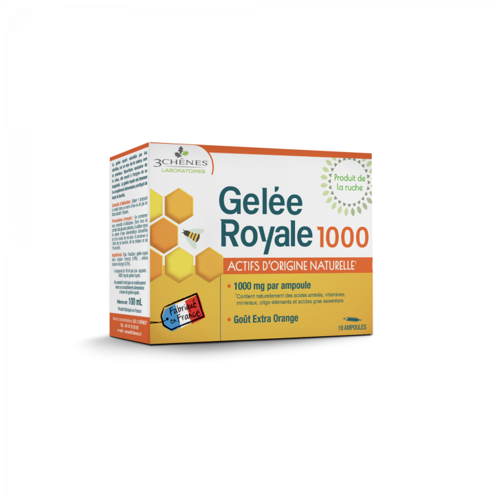 Gelee Royale 1000 mg Die 3 Eichen - Packung mit 20 Ampullen