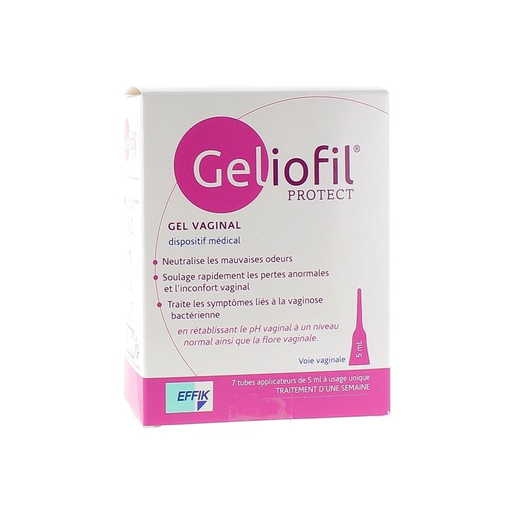 Geliofil Protect Vaginalgel Effik - Packung mit 7 Dosen zu je 5 ml