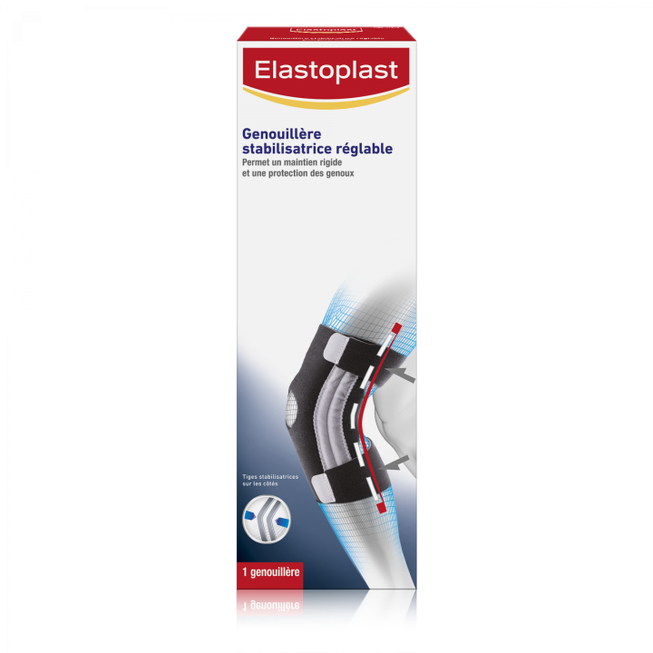Verstellbare Sport-Stabilisator-Kniebandage Elastoplast - 1 verstellbare Kniebandage Einheitsgröße