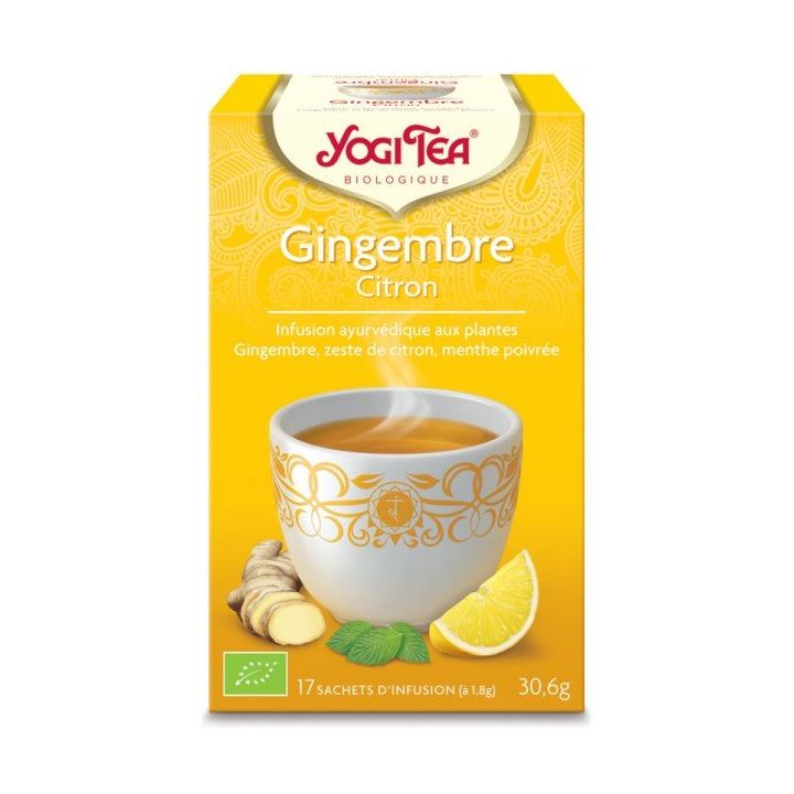 Bio Ingwer Zitrone Yogi Tea - 17 Teebeutel Box