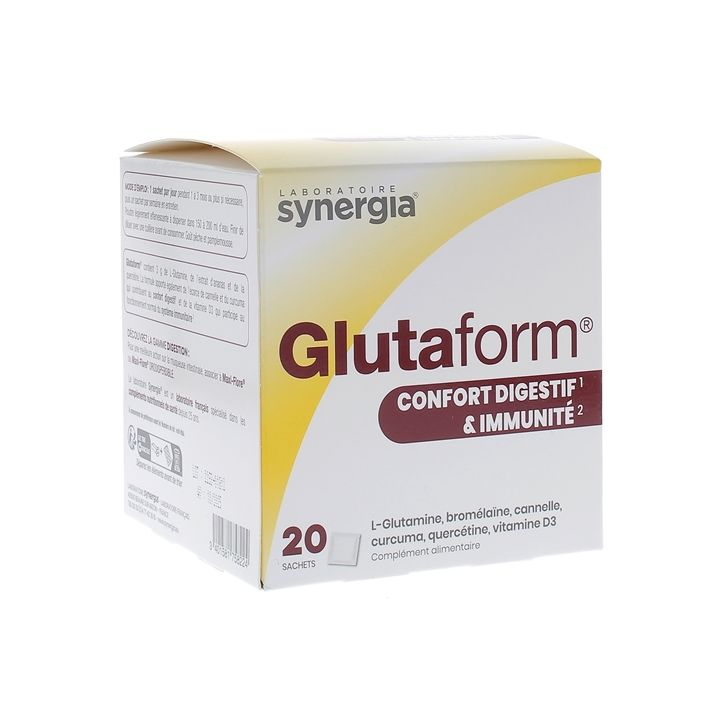Glutaform Verdauungskomfort und Immunität Synergia - Box mit 20 Beuteln