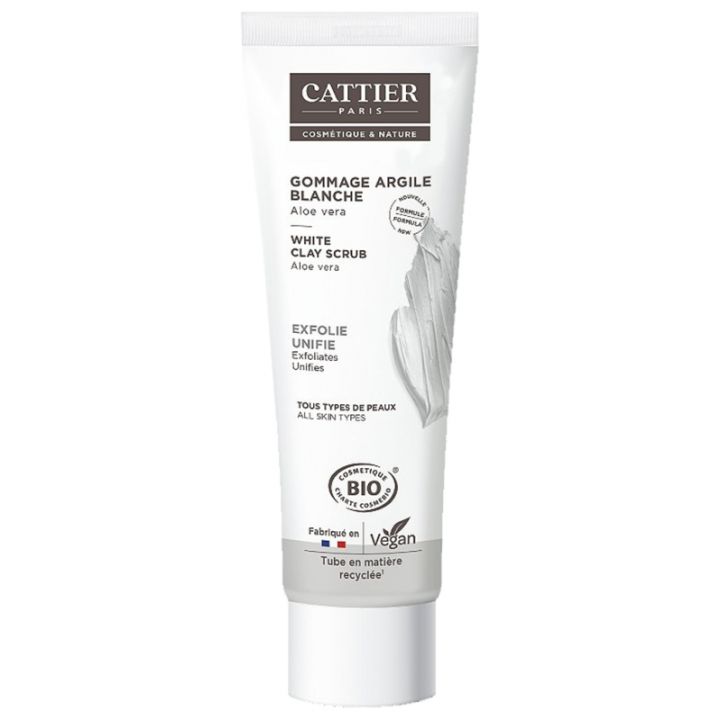 Bio Cattier weißer Tonpeeling - Tube mit 100 ml