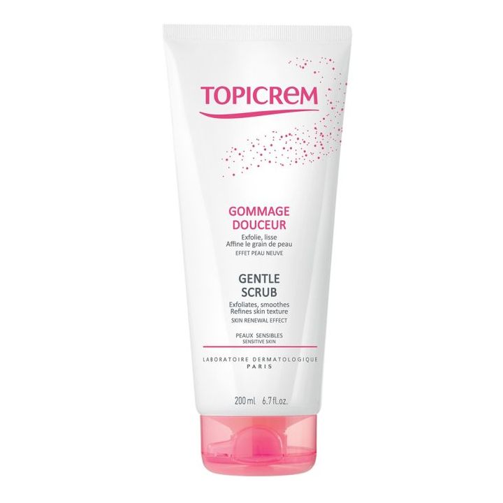 Sanftes Peeling für Gesicht und Körper Topicrem - Tube mit 200 ml