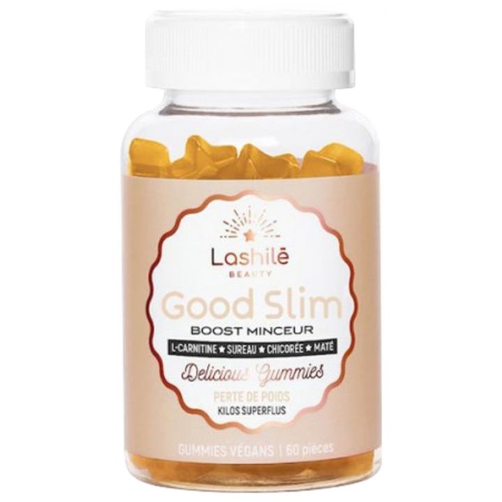 Good Slim boost Gewichtsreduktion Lashilé Beauty - Box mit 60 veganen Gummies