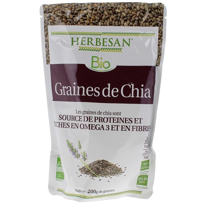 Chia-Samen Proteinquelle Herbesan - 200g Beutel Pulver