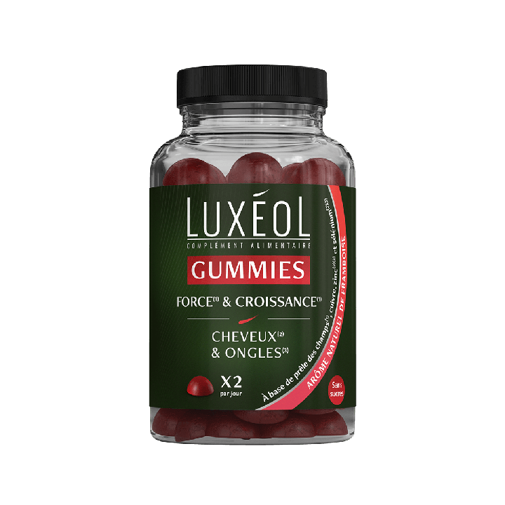 Gummies Kraft und Wachstum Luxéol - Dose mit 60 Gummies