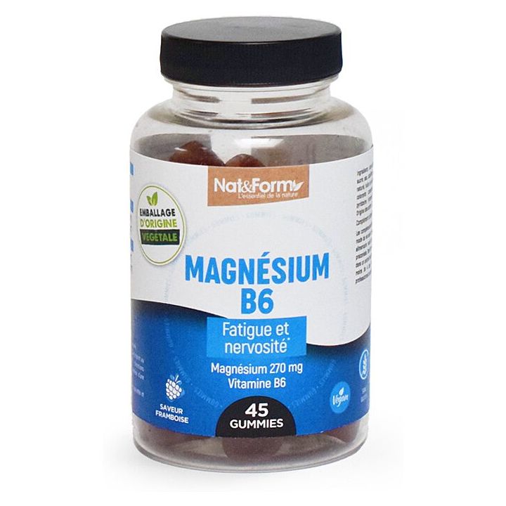 Magnesium B6 Gummies Nat&Form - 45 Gummies Dose