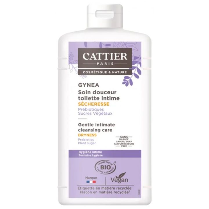 Gynea Sanfte Pflege intime bei Trockenheit bio Cattier - Flasche mit 200 ml