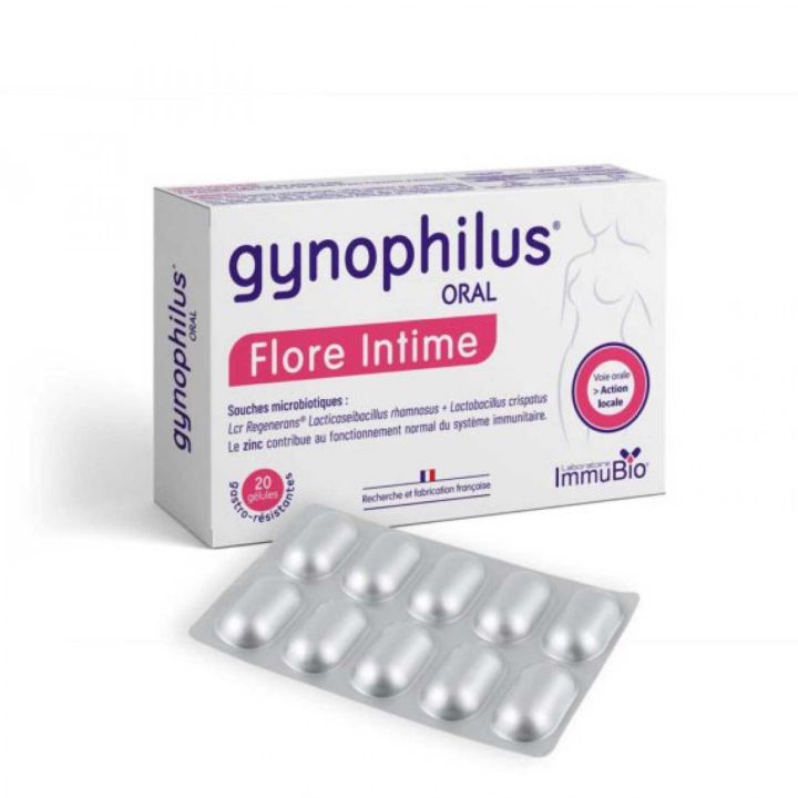 Gynophilus intime Flora Immubio - Packung mit 20 Kapseln