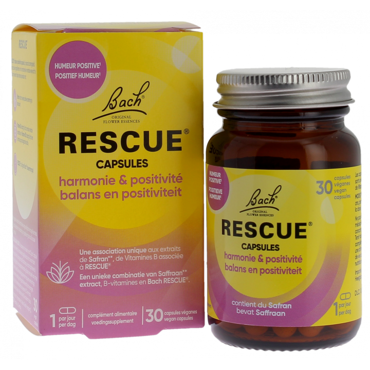 Harmonie und Positivität Rescue - Dose mit 30 Kapseln