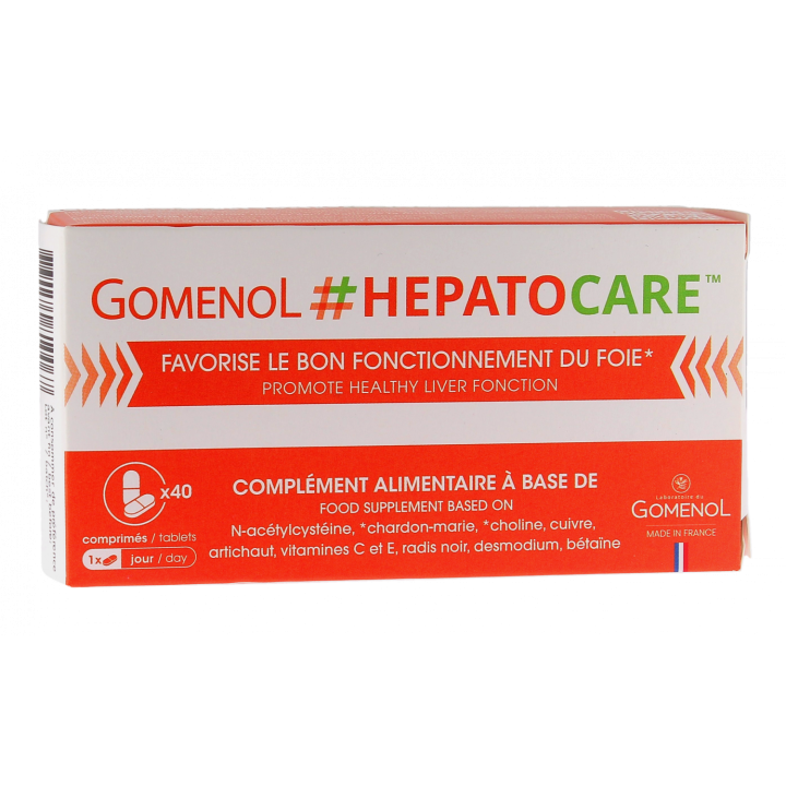 Hepatocare Gomenol - Packung mit 40 Tabletten