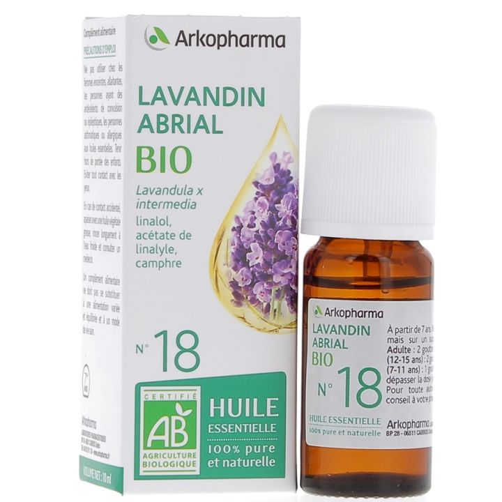 Ätherisches Öl Lavandin Abrial Bio Nr. 18 Arkopharma - Flasche mit 10 ml