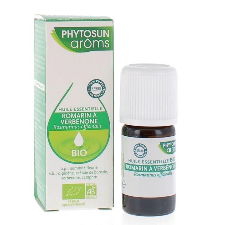 Bio Rosmarinöl mit Verbenon Phytosun Arôms - Flasche mit 5 ml
