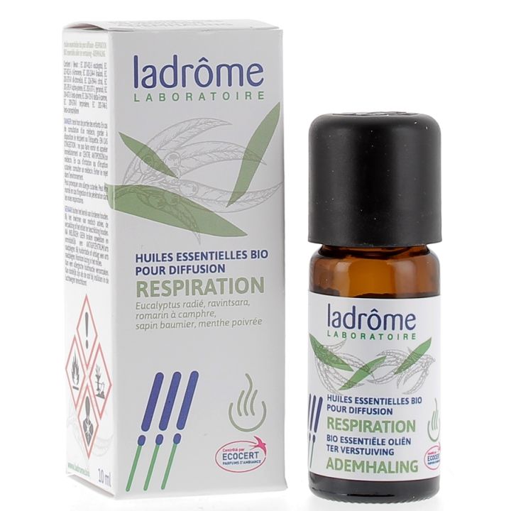 Ätherisches Öl zur Diffusion Atmung bio Ladrôme - Flasche mit 10 ml
