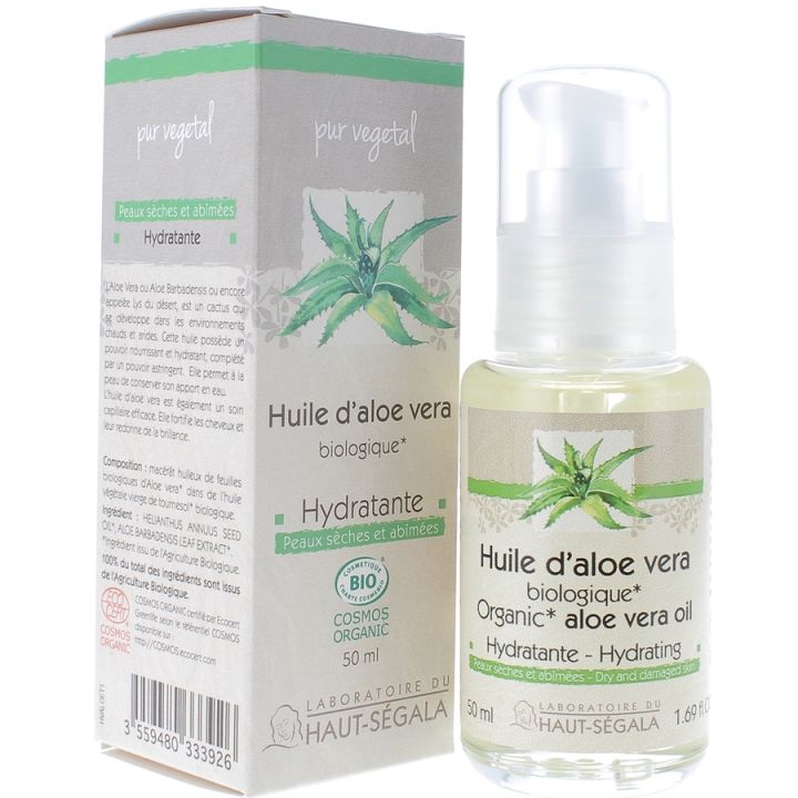 Bio Aloe Vera Öl Feuchtigkeitsspendend Laboratoire Haut-Ségala - Flasche mit 50 ml