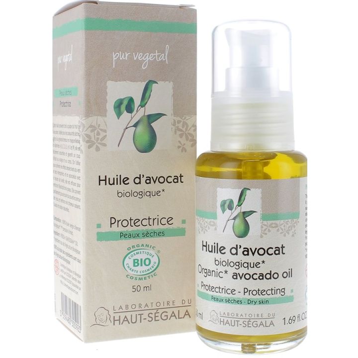 Bio-Avocadoöl Schutz Haut-Ségala Labor - 50 ml Flasche